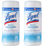 Lysol Daily Cleansing Wipes, 35 Count - 2 Pack