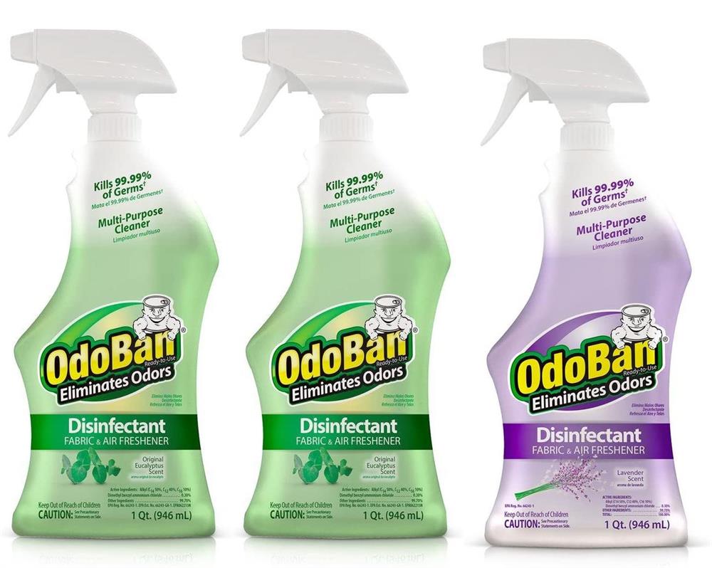 Odoban Ready-to-Use Disinfectant Fabric and Air Freshener (Pack of 3)