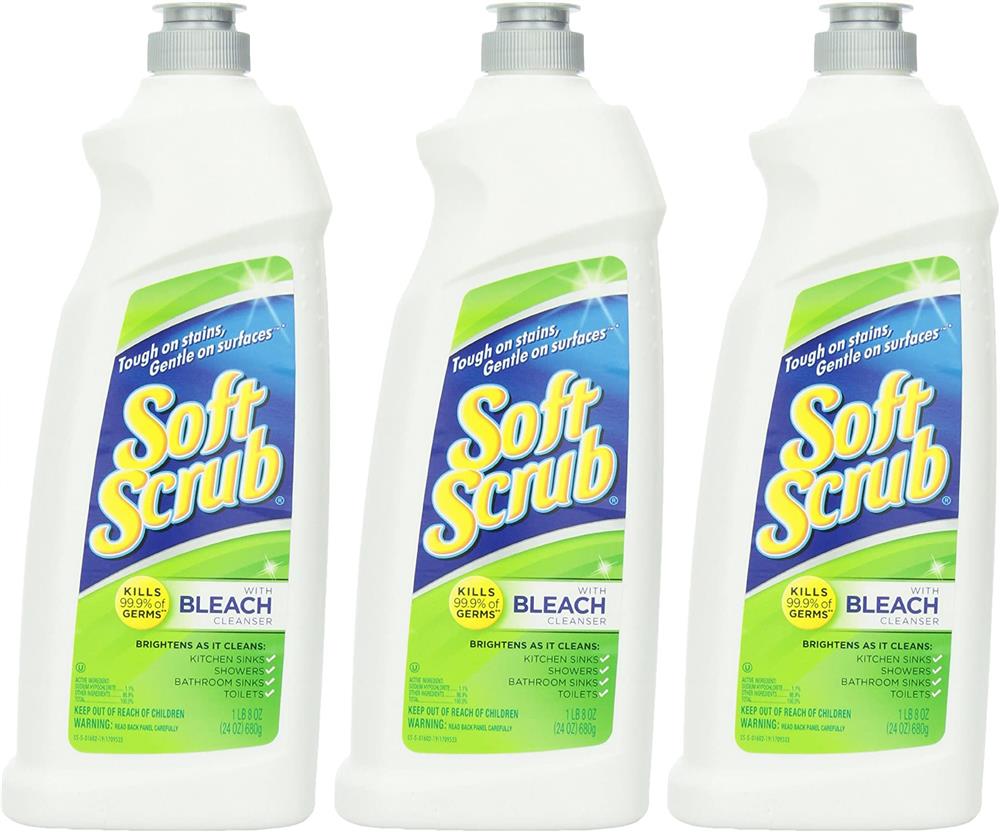 Soft Scrub Multi Purpose Disinfectant Cleanser with Bleach, 24 oz