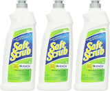 Soft Scrub Cleanser with Bleach Surface Cleaner, Kills 99.9% of Germs, 24 Fluid Ounces (3 Pack)