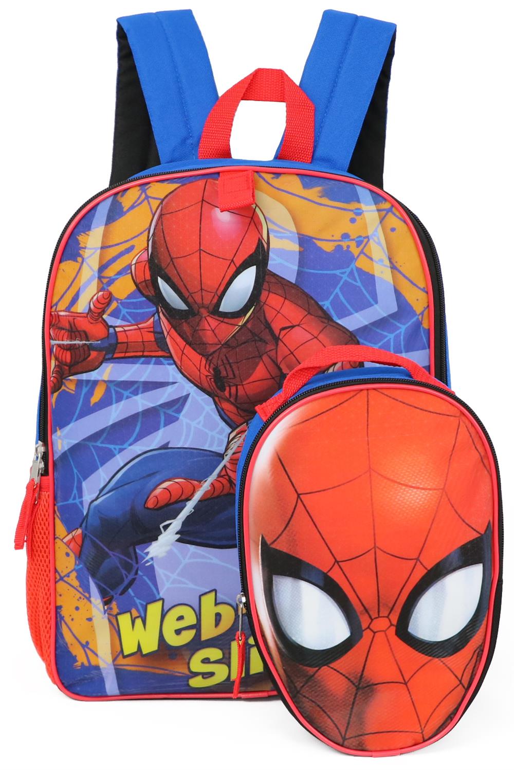 Marvel Spiderman Backpack Lunchbox Set