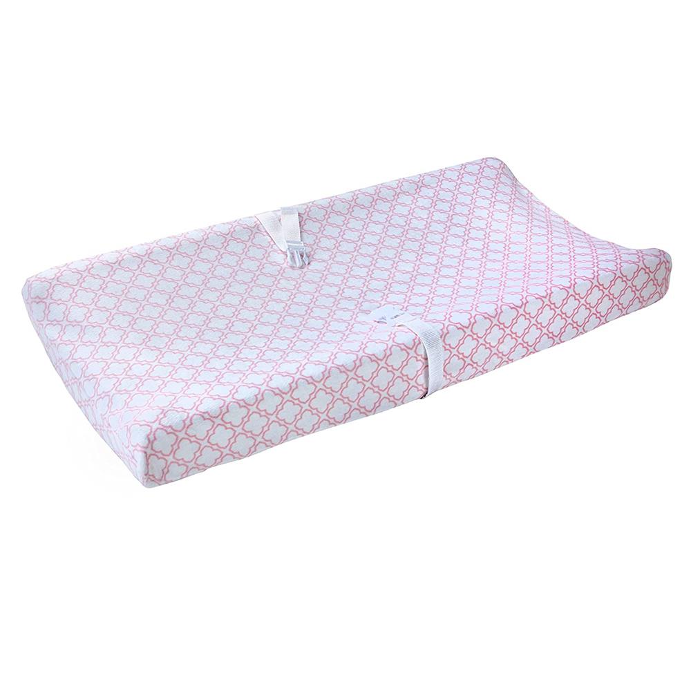 Carters Changing Pad Cover, Pink Trellis Print