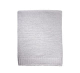 NoJo Separates Collection Knit Chenille Blanket, Grey