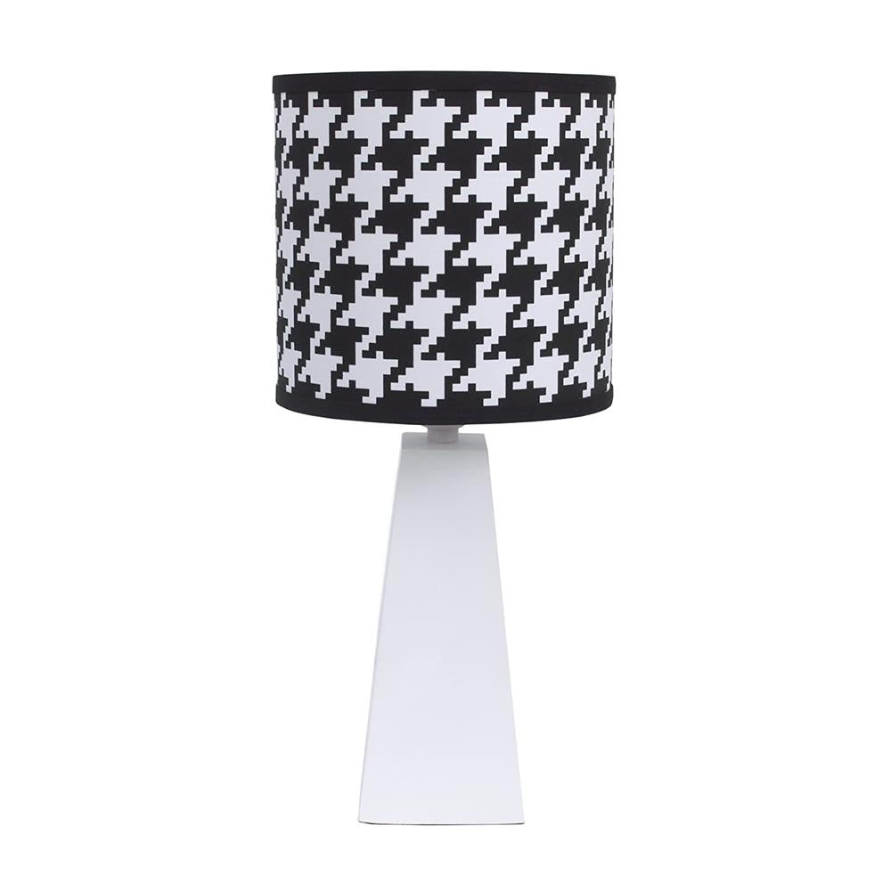 Nojo Lamp and Shade, Black/White