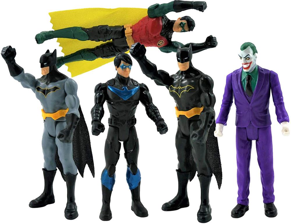 Batman 12-inch Action Figure 3-Pack with Robin, Batman, Nightwing