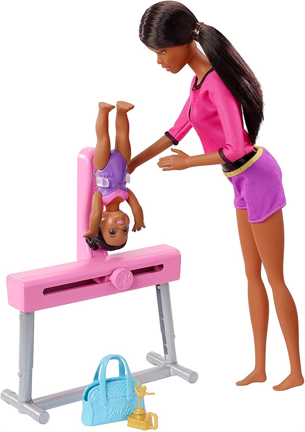 Barbie Gymnastics Coach Dolls & Playset – S&D Kids