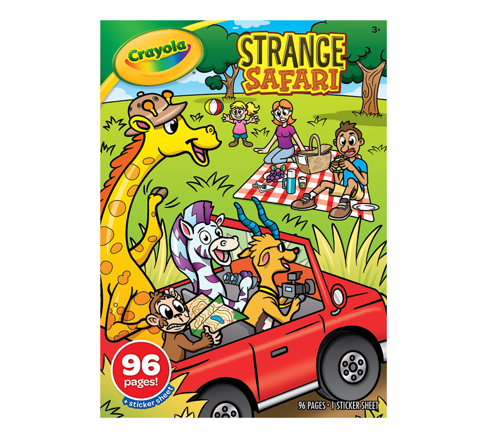 Crayola Safari Coloring Book, 96 Coloring Pages for Kids