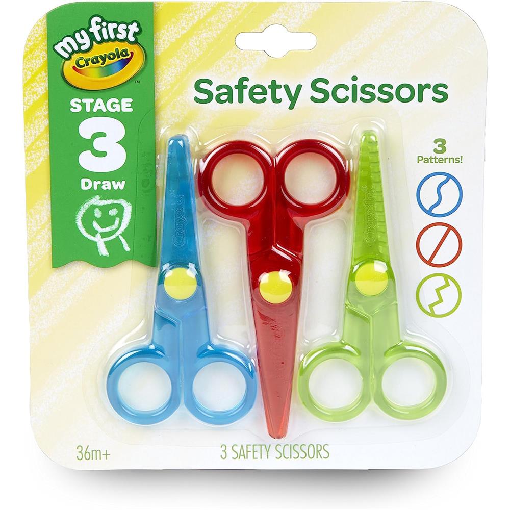  Safety Scissors For Toddler, Kids, Children - Plastic