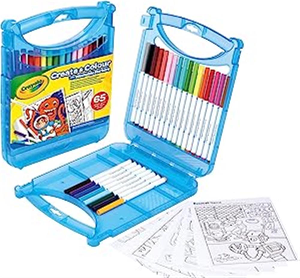 Crayola 40 Ct. Vibrant Fine Line Markers with fine tips for detail coloring, Crayola.com