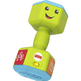 Fisher-Price Laugh & Learn Baby To Toddler Toy Countin’ Reps Dumbbell Rattle