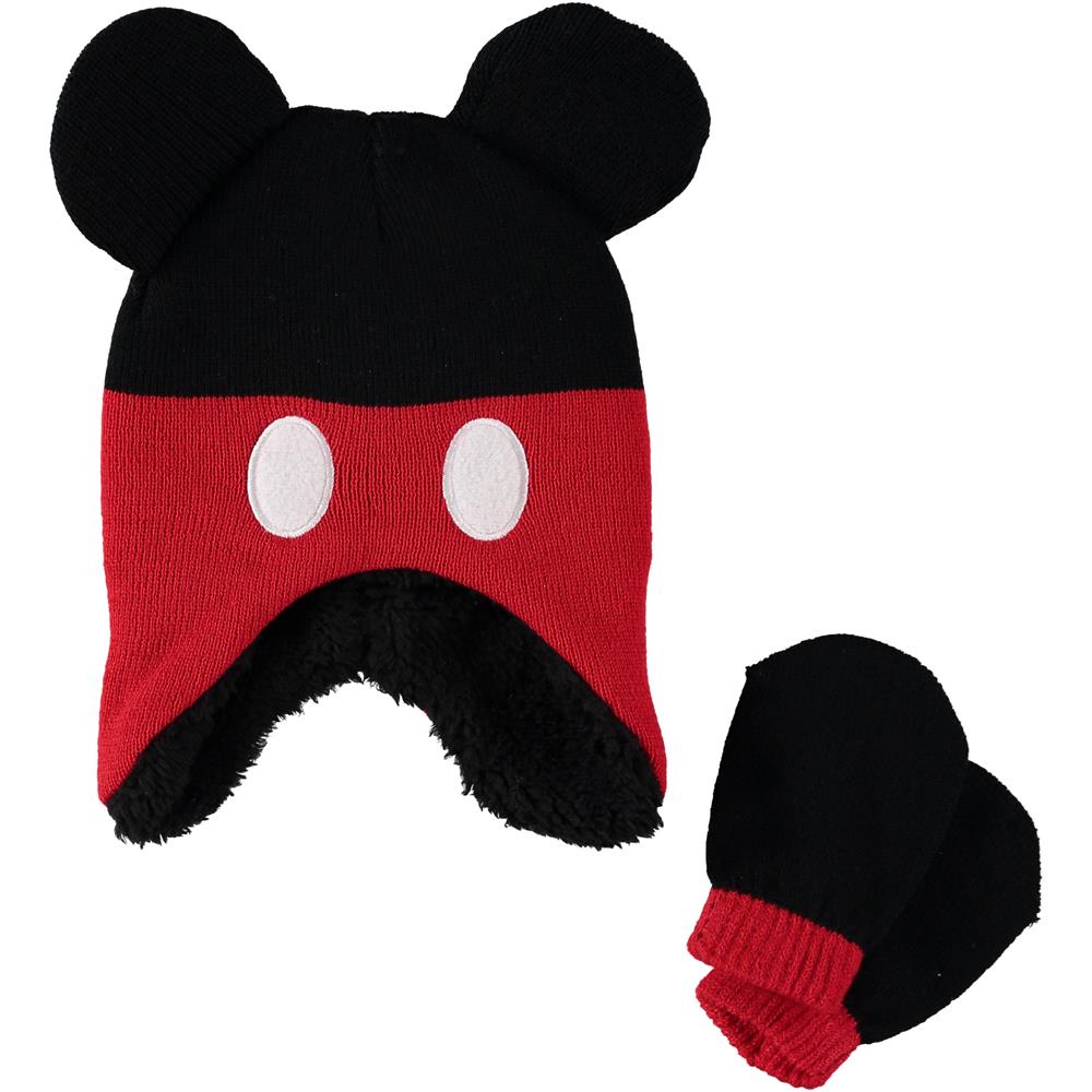 Disney Baby Boys 12-24 Months Mickey Mouse Hat Mitten Set