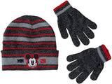 Disney 4-7 Mickey Mouse Stripe Hat and Glove Set