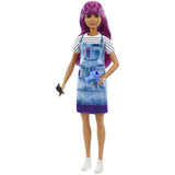 Mattel Barbie® Salon Stylist Doll (12-in/30.40-cm), Purple Hair, Accessories
