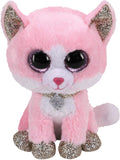 TY Fiona Pink Cat Beanie Boo