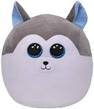 TY Slush Grey And White Husky Large Squish-A-Boo