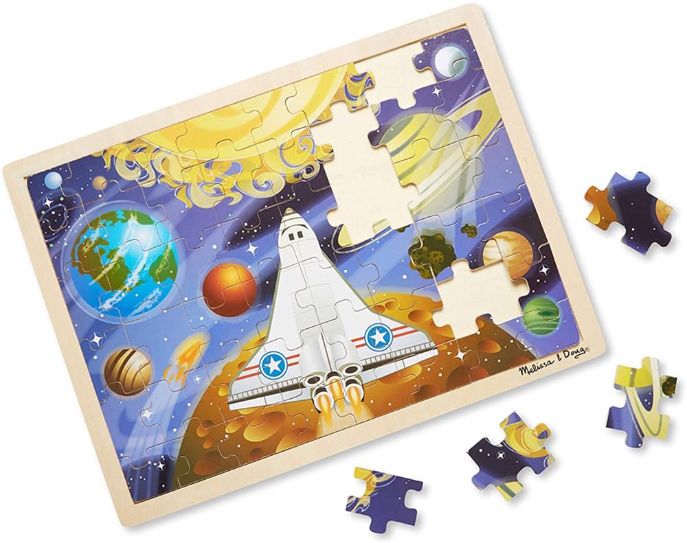 Melissa And Doug Space Voyage Wooden Jigsaw Puzzle