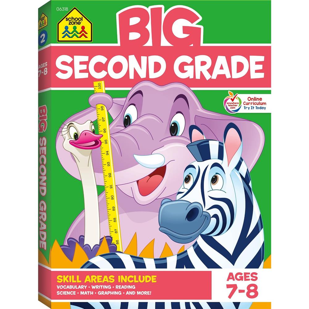 School Zone BIG Second Grade Workbook
