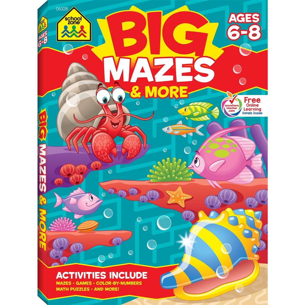 School Zone Big Mazes & More Workbook