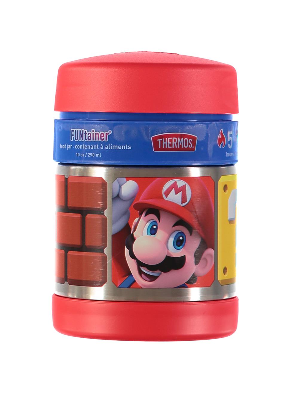 Thermos Funtainer Stainless Steel Food Jar (10 oz, Super Mario)