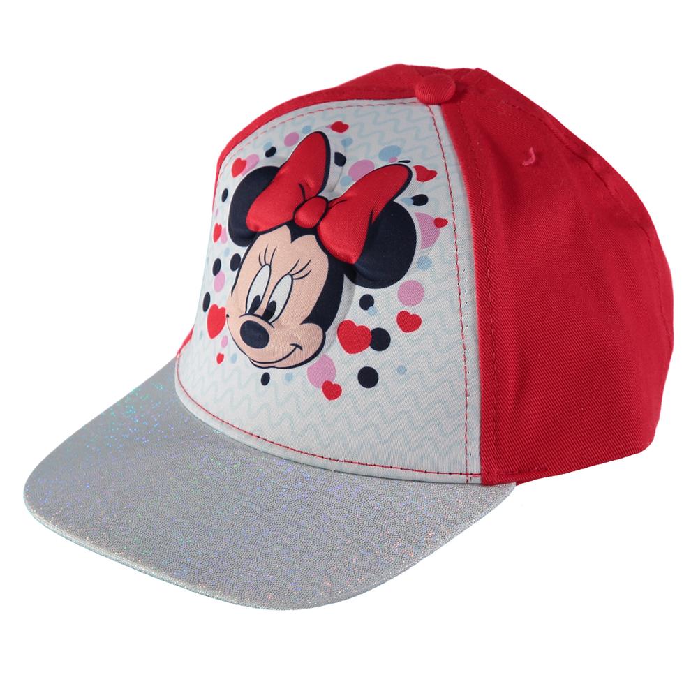 Disney 3D Minnie Mouse Baseball Cap with Glitter Rim