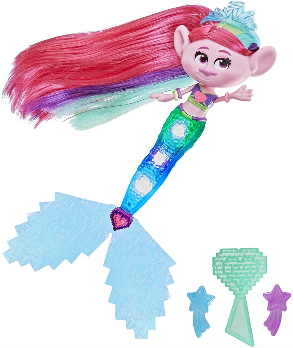 Hasbro DreamWorks TrollsTopia Techno Mermaid Poppy Doll – S&D Kids