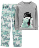 Carters 2-Piece Polar Bear Cotton & Fleece PJs