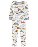 Carters 1-Piece Dinosaur 100% Snug Fit Cotton Footie PJs