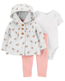 Carters 3-Pack Quilted Little Cardigan Set