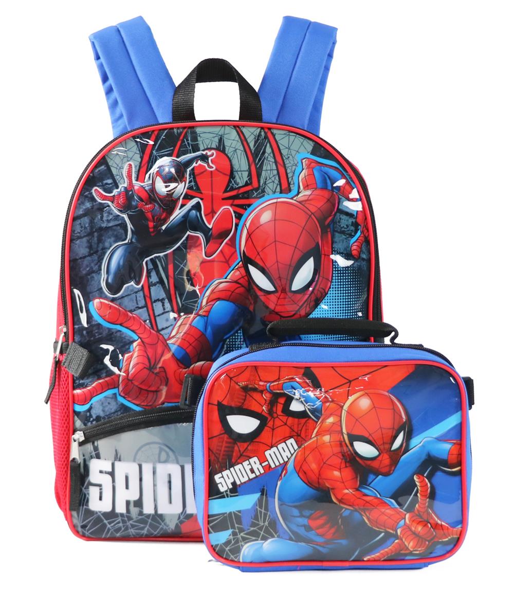 Marvel Spiderman Backpack with Lunchbox