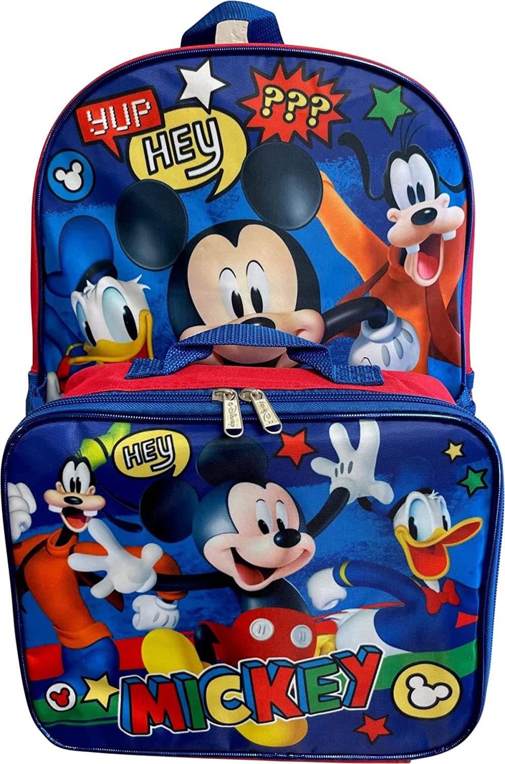 Disney Mickey Mouse Funhouse Backpack With Detachable Lunch Box