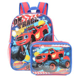 Blaze and the Monster Machines 16'' Full Size Backpack Lunchbox Set Bookbag School Set