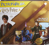Mattel Pictionary Air Harry Potter Family Drawing Game, Wand Pen, 112 Double-Sided Clue Cards