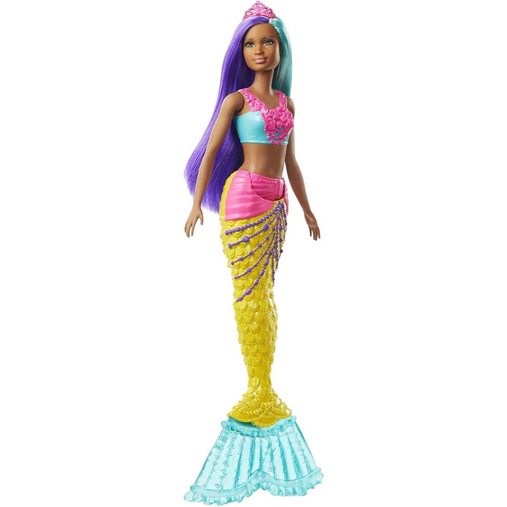 Barbie Dreamtopia Mermaid Doll, 12-inch, Teal and Purple Hair, multi