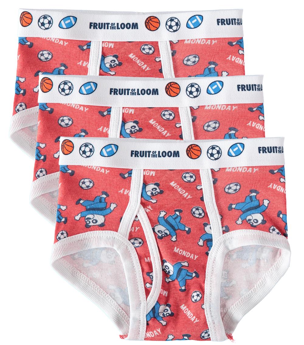 Fruit of the Loom Boys 2T-5T 3-Pack Briefs – S&D Kids