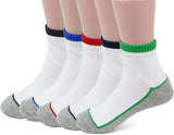 Winners Choice Piping Color Block Quarter Socks, Assorted - 5 Pack