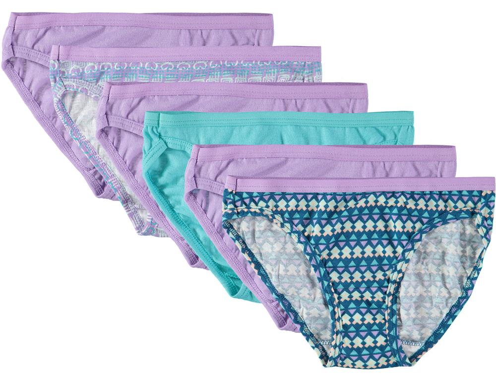 Fruit of the Loom Girls 4-14 Bikini 6-Pack – S&D Kids