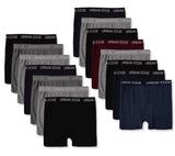 Urban Edge Mens Underwear Boxer Briefs, 15-Pack