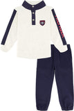 Tommy Hilfiger Boys Snap Crew Sweatshirt Twill Jogger Set