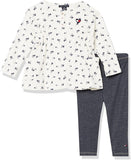 Tommy Hilfiger Girls Floral Ribbed Henley Jegging Set