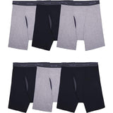 Fruit of the Loom Mens Assorted Boxer Briefs, 6-Pack