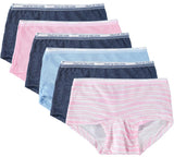 Fruit of the Loom Girls 6-16 Boyshort Underwear, 6 Pack