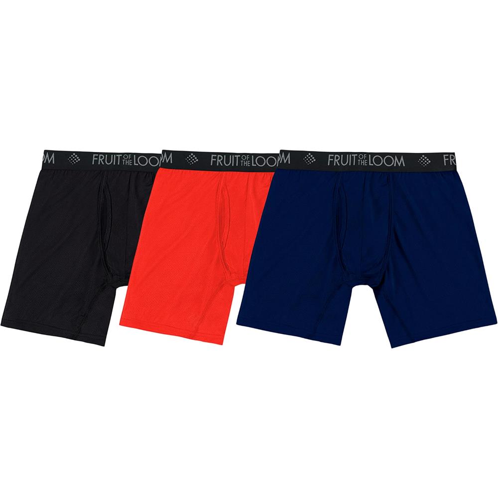 Fruit of the Loom Mens Micro Mesh Boxer Briefs, 3-Pack – S&D Kids