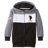 U.S. Polo Association Boys 4-7 Color Block Sweatshirt
