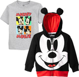 Disney Boys' 2T-4T Mickey Mouse Costume Hoodie T-Shirt Set