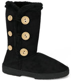 Chatz Womens Microsuede Button Boots
