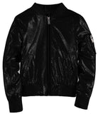 Urban Republic Girls 7-16 Metallic Glitter Bomber Jacket