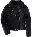 Urban Republic Girls 4-6X Metallic Moto Faux Leather Jacket