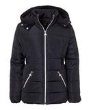 Tahari Girls 7-16 Velvet Lined Hooded Puffer Jacket