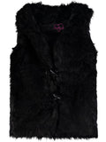Chillipop Girls 4-6X Toggle Faux Fur Vest
