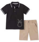 Calvin Klein Boys 12-24 Months 2-Piece Polo Short Set